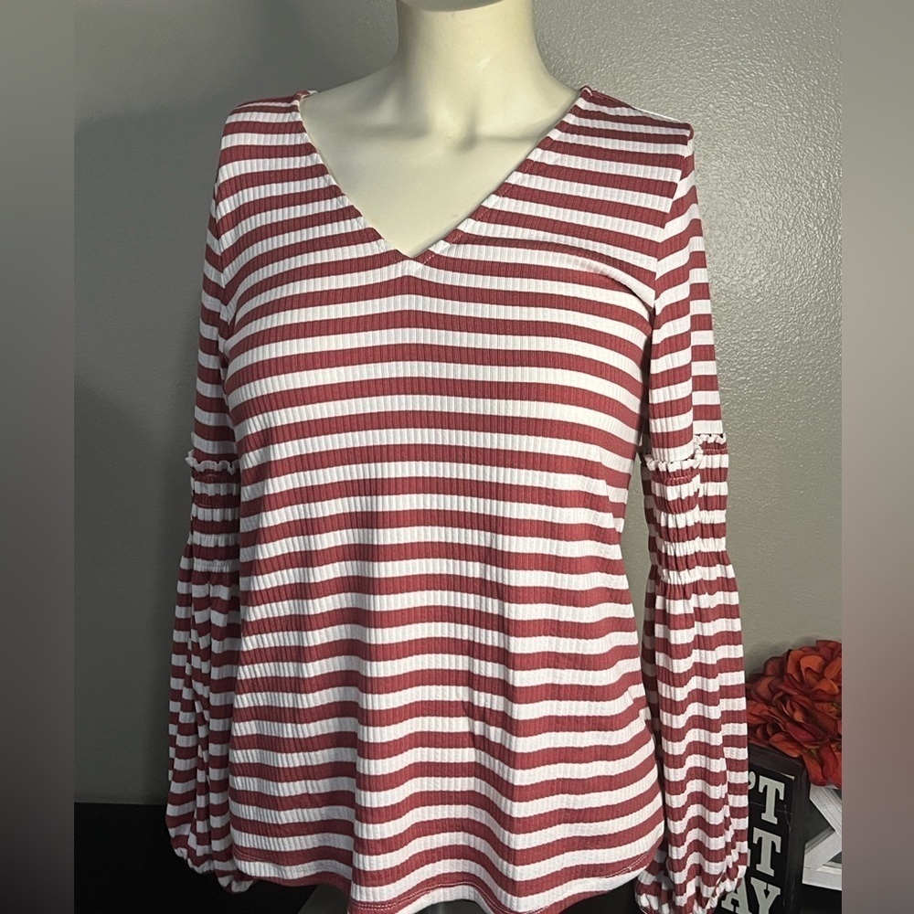 Skies Are Blue Striped Top